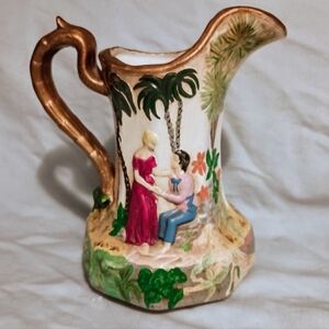 Majolica water pitcher